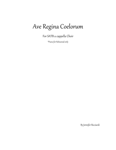Ave Regina Caelorum