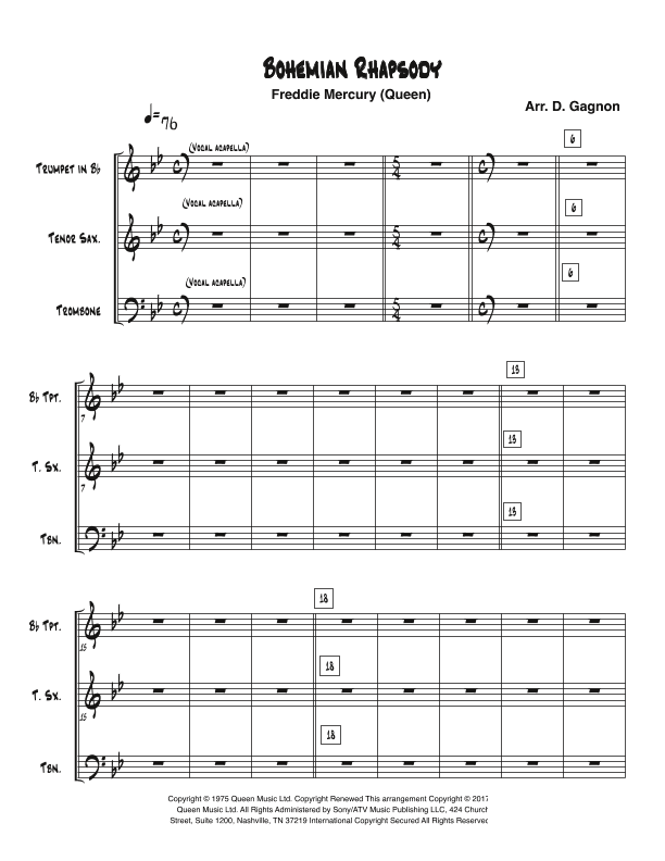 Bohemian Rhapsody (arr. D. Gagnon)