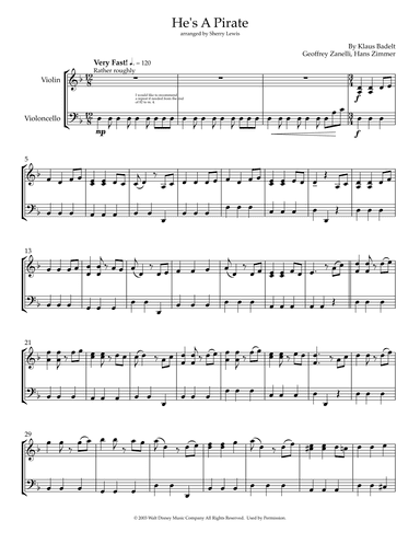 He's A Pirate (arr. Sherry Lewis)
