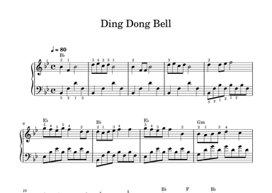 Ding Dong Bell (traditional song) - piano (arr. Piano eTutor app)