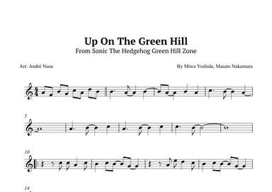 Up On The Green Hill From Sonic The Hedgehog Green Hill Zone (arr. André Nusa)