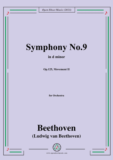 Beethoven-Symphony No.9,Op.125,Movement II (arr. OSM Press)