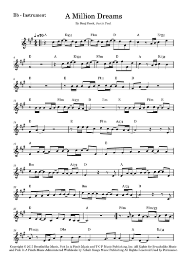 A Million Dreams (arr. Fabio Eduardo de Oliveira)