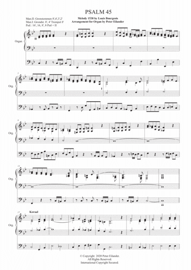 PSALM 45 for Organ