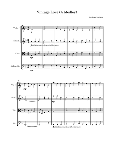 Vintage Love (A Medley)