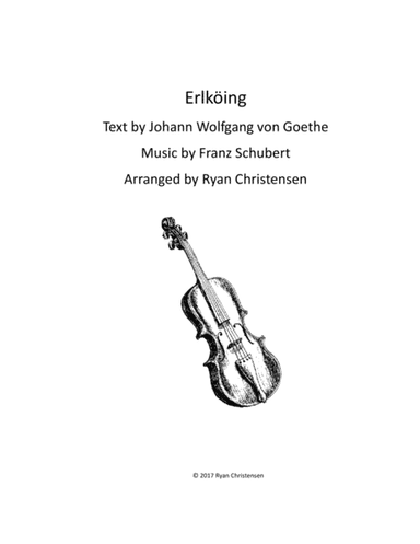 Erlkoing (arr. Ryan Christensen)