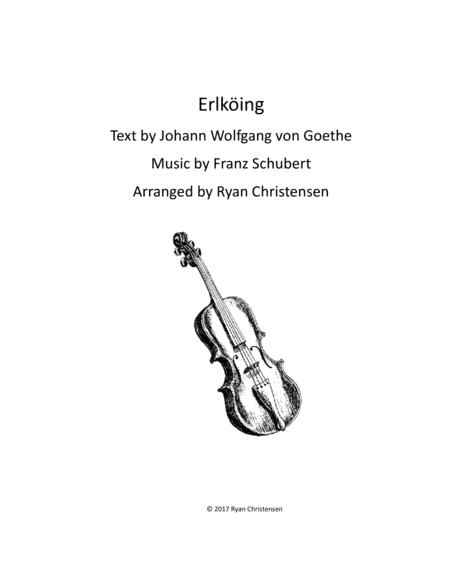 Erlkoing (arr. Ryan Christensen)