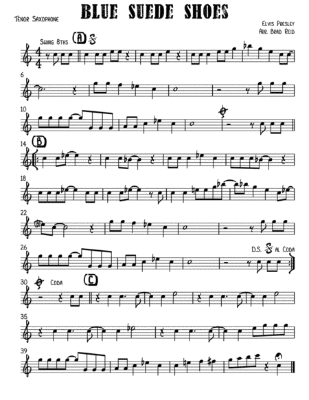 Blue Suede Shoes (arr. Brad Reid)