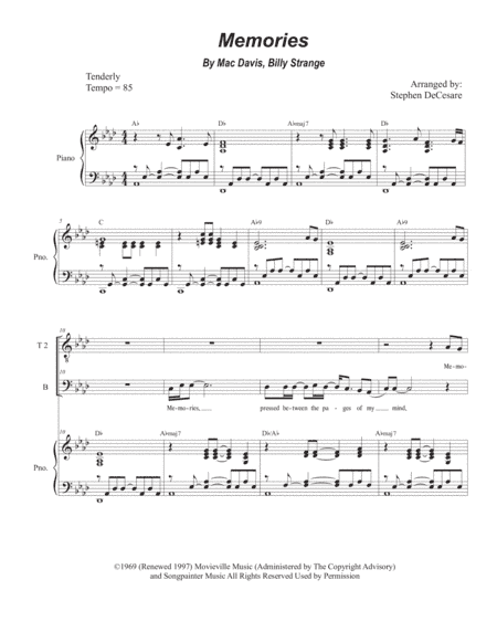Memories (arr. Stephen DeCesare)