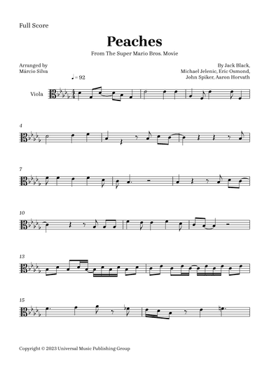 Peaches (arr. Márcio Silva)