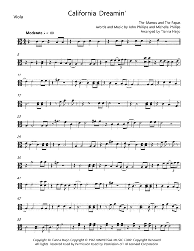California Dreamin' (arr. Tianna Heppner)