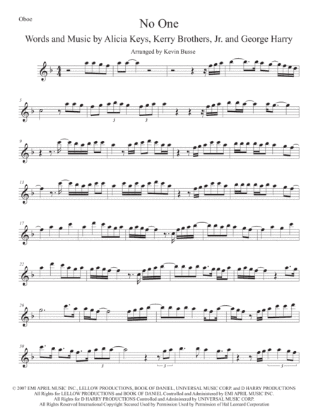 No One (arr. Kevin Busse)