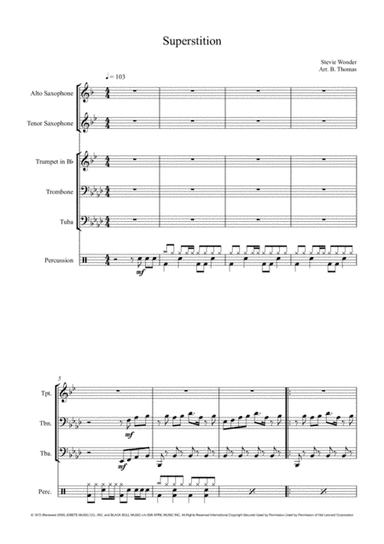 Superstition (arr. B. Thomas)