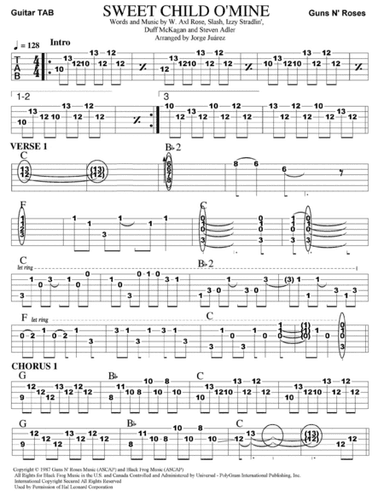 Sweet Child O' Mine (arr. Jorge Juárez)