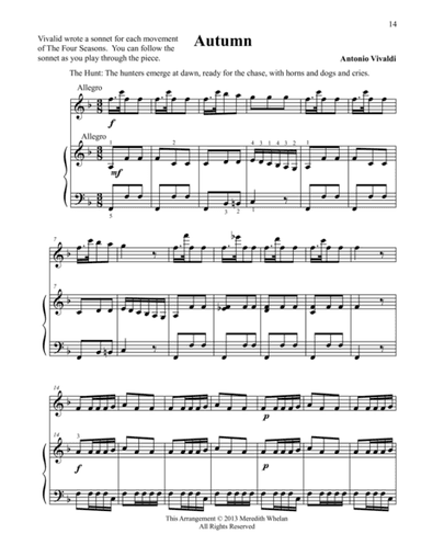 Classical Duets for Flute & Piano:  Autumn from Vivaldi's Four Seasons (arr. Meredith Whelan)