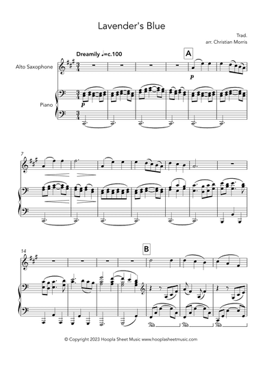 Lavender's Blue (Fantasy) (arr. Christian Morris)