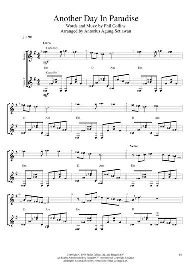 Another Day In Paradise (arr. Antonius Agung Setiawan)