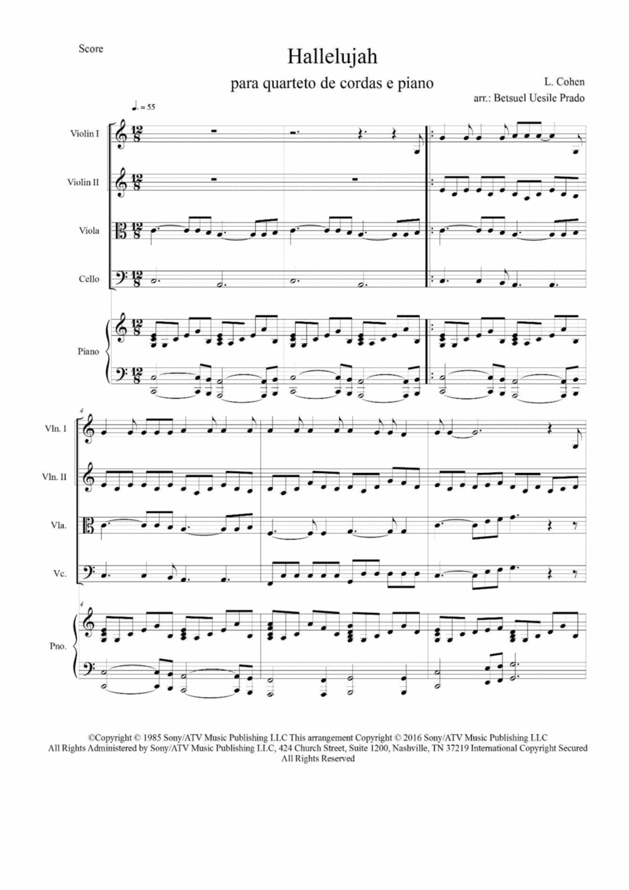 Hallelujah (arr. Betsuel Uesile Prado)
