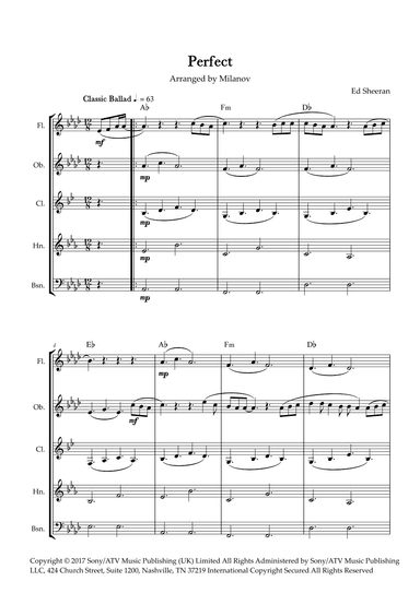 Perfect (arr. Milanov)