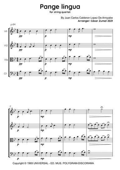 Pange Lingua (arr. César Zumel)