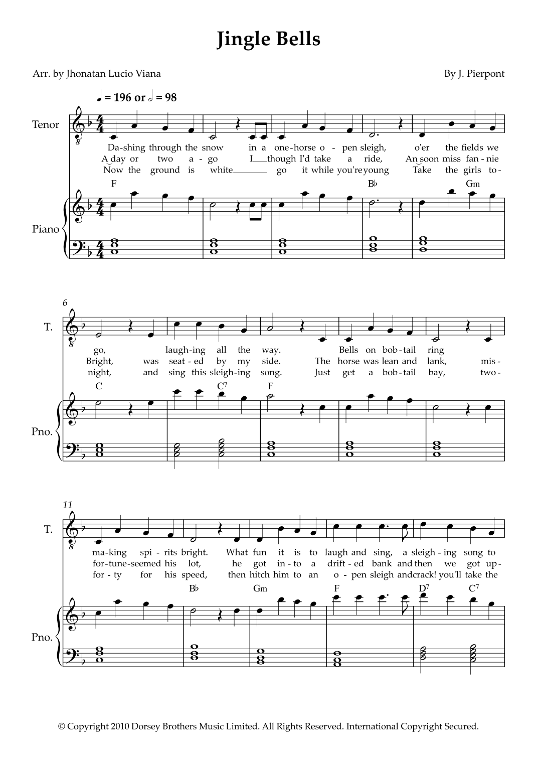 Jingle Bells (arr. Jhonatan Lucio Viana)