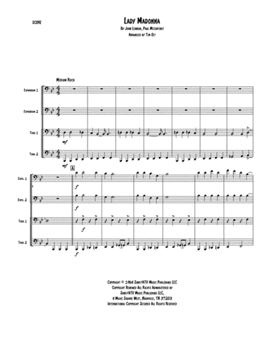 Lady Madonna (arr. Tim Olt)