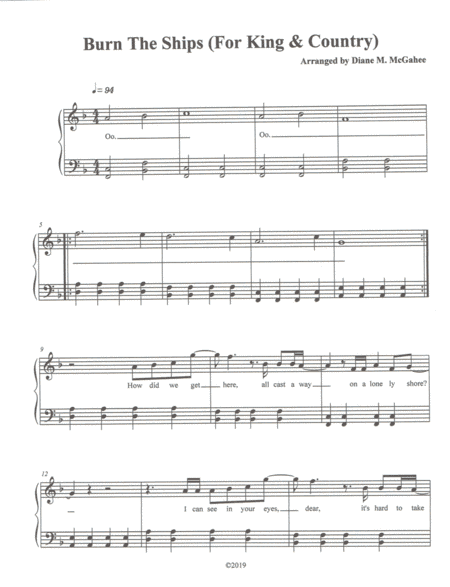 Burn The Ships (arr. Diane M. McGahee)