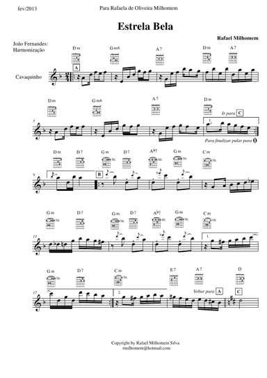 Estrela Bela (Choro music)