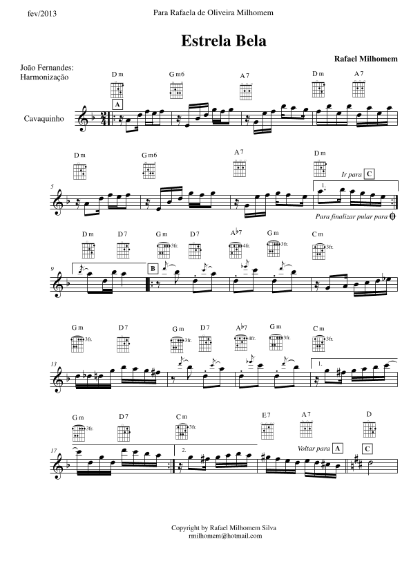 Estrela Bela (Choro music)