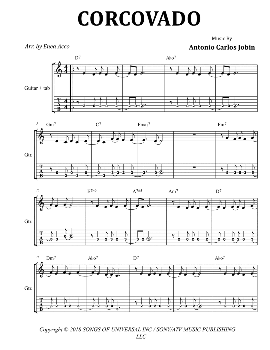 Quiet Nights (arr. Enea Acco)