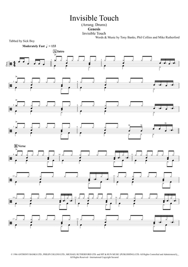 Invisible Touch (arr. Sick Boy)