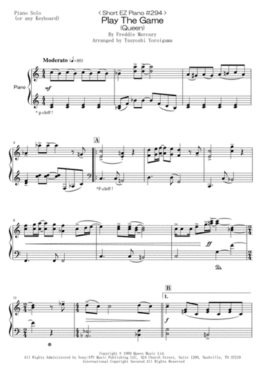 Play The Game (arr. Tsuyoshi Yoroiguma)