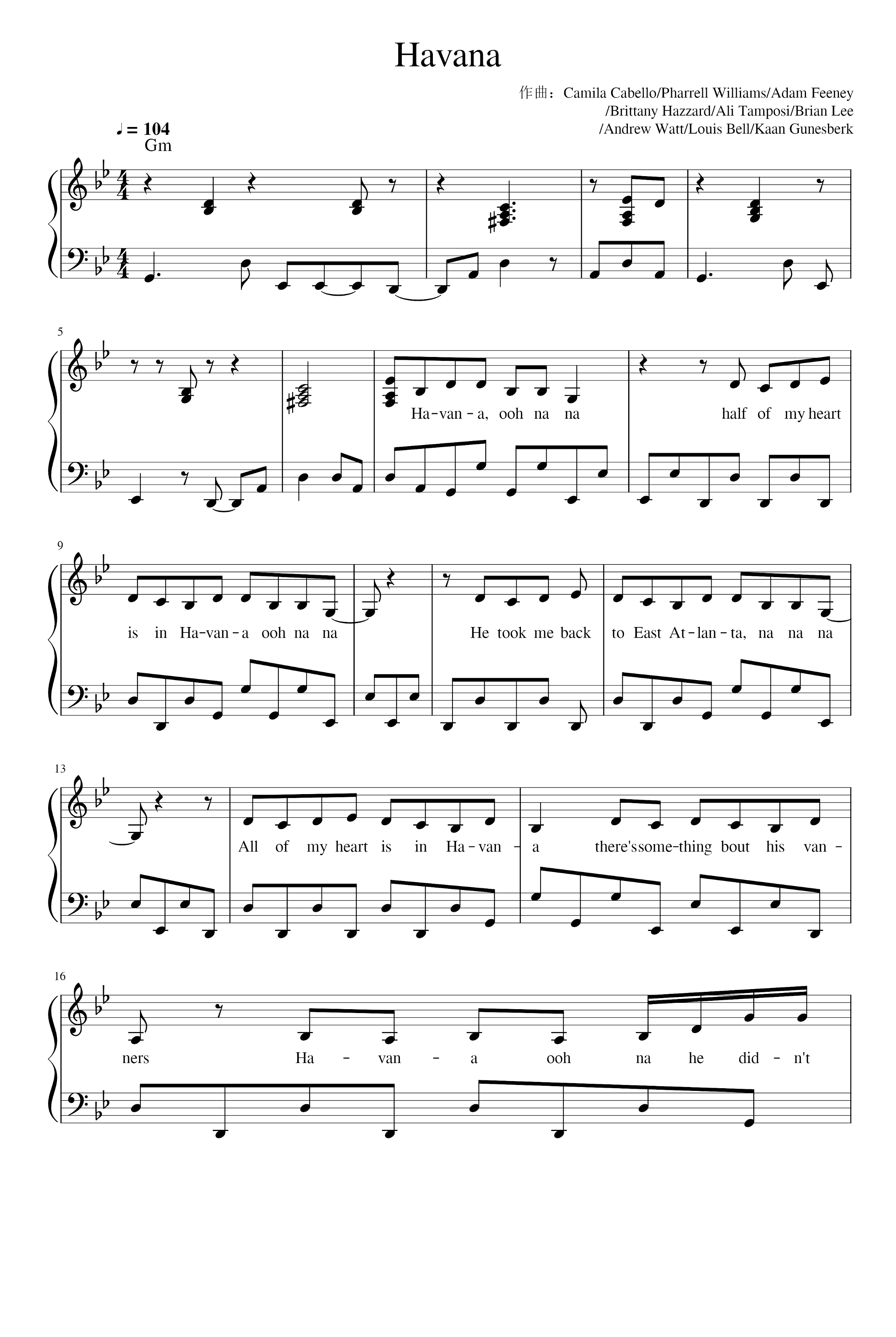 Havana (arr. Camila Cabello)