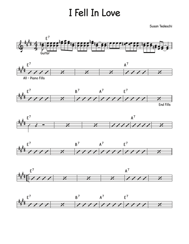 I Fell In Love (arr. David M Fagnant)