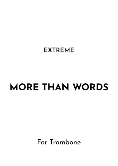 More Than Words (arr. Jireh J.)