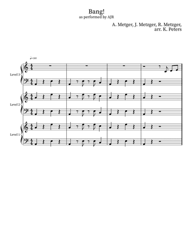 Bang! (arr. Kristine Peters)