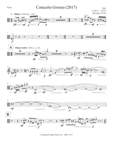 Concerto Grosso (2017) viola