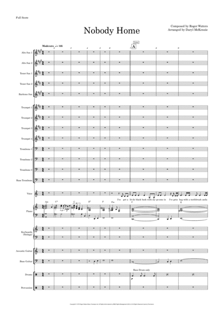 Nobody Home (arr. Daryl McKenzie)