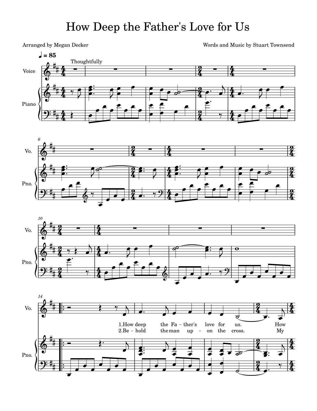 How Deep The Father's Love For Us (arr. Megan C Decker)