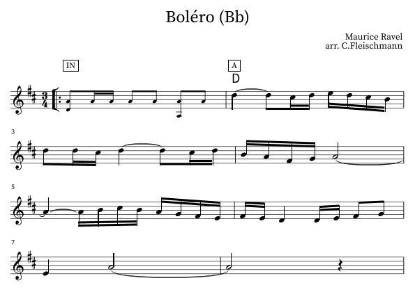 Boléro (arr. Christoph Fleischmann)
