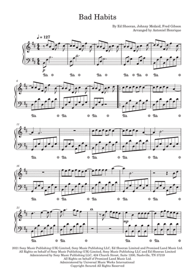 Bad Habits (arr. Antoniel Henrique)