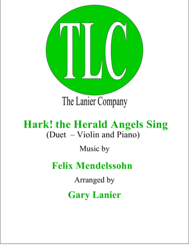 HARK! THE HERALD ANGELS SING (Duet – Violin and Piano/Score and Parts) (arr. Gary Lanier)