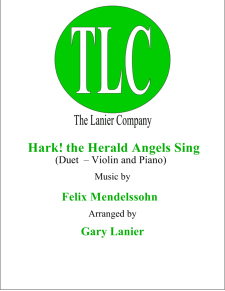 HARK! THE HERALD ANGELS SING (Duet – Violin and Piano/Score and Parts) (arr. Gary Lanier)