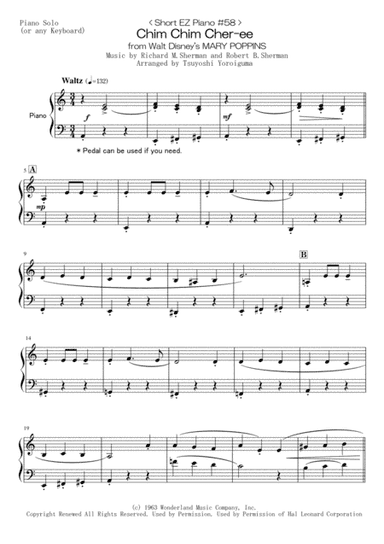 Chim Chim Cher-ee from Walt Disney's MARY POPPINS (arr. Tsuyoshi Yoroiguma)
