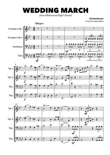 Wedding March (arr. Tiago Cordeiro)