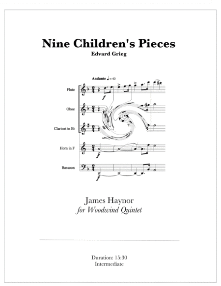 Nine Children's Pieces for Woodwind Quintet (arr. James Haynor)