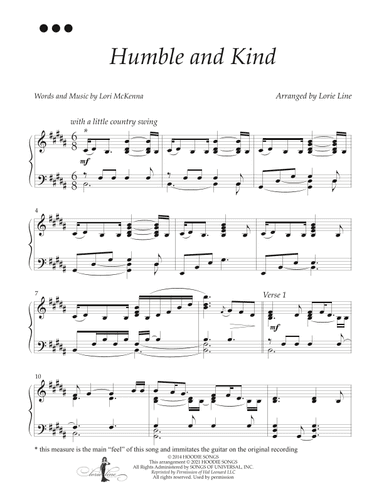 Humble And Kind (arr. Lorie Line)