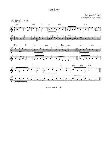 An Dro - Arranged by Na-Mara (arr. Na-Mara)