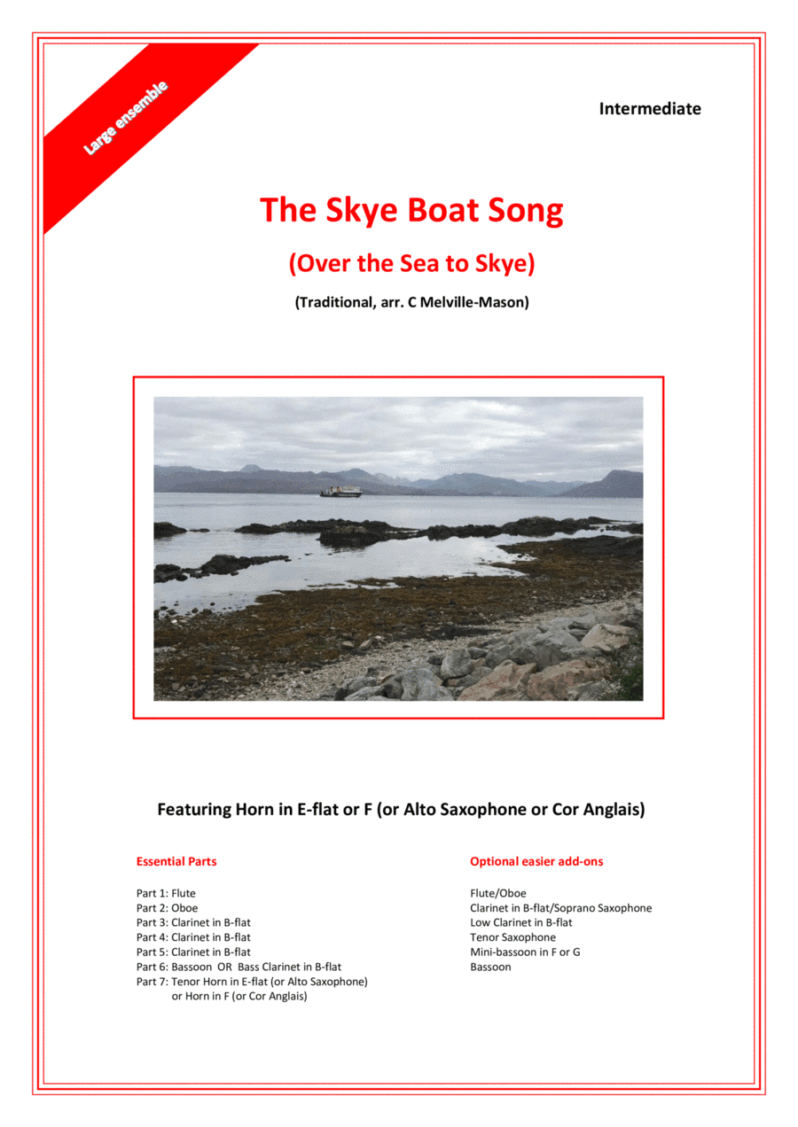 Skye Boat Song (Over the Sea to Skye) - woodwind ensemble, featuring horn (arr. Catriona Melville-Mason)
