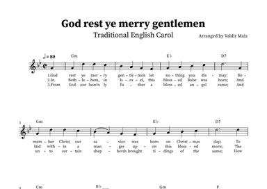 God Rest You Merry Gentlemen (G minor) (arr. Valdir Maia)